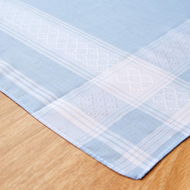 GB Selected Soft Cotton Handkerchiefs for Men with Elegant Pattern in Assorted Color, 16 inches Large hankies, Pack of 12 - Image 4